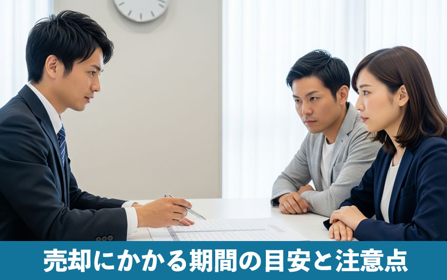 売却にかかる期間の目安と注意点