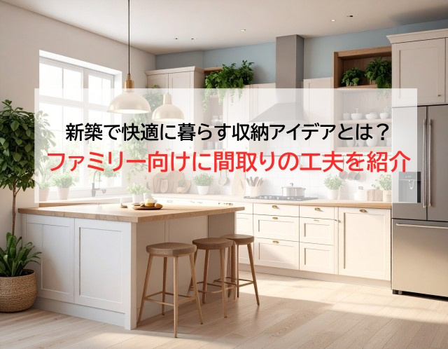 新築で快適に暮らす収納アイデアとは？ファミリー向けに間取りの工夫を紹介の画像