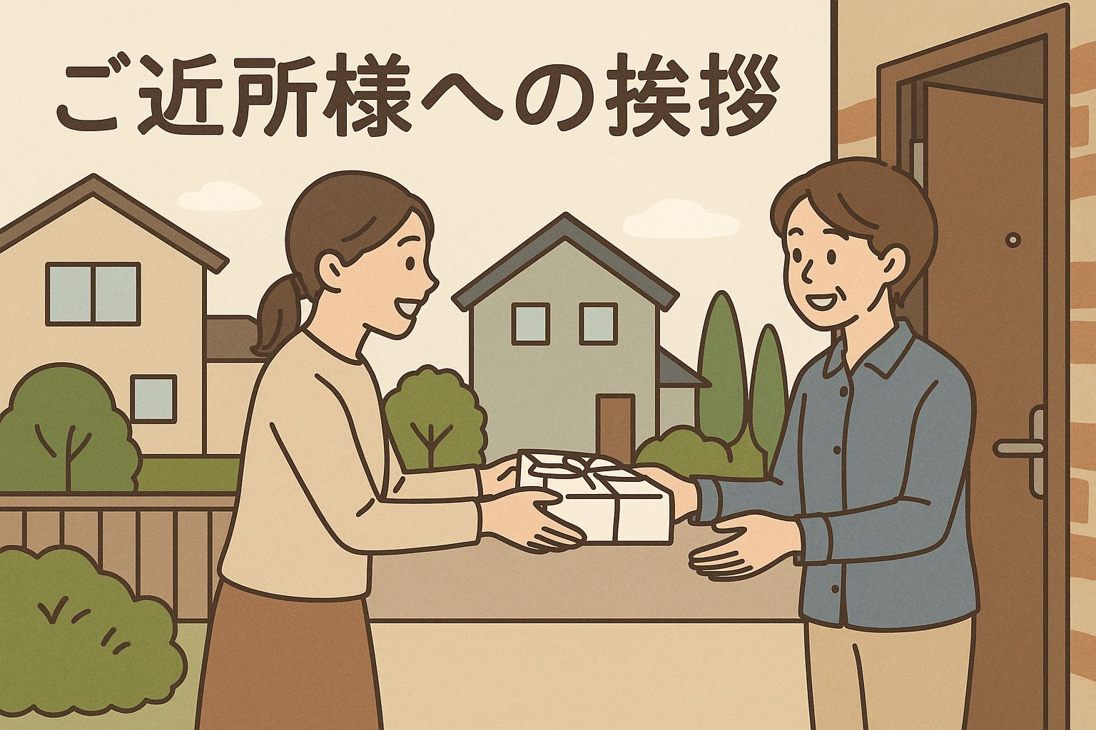 ご近所様への挨拶のタイミングの画像