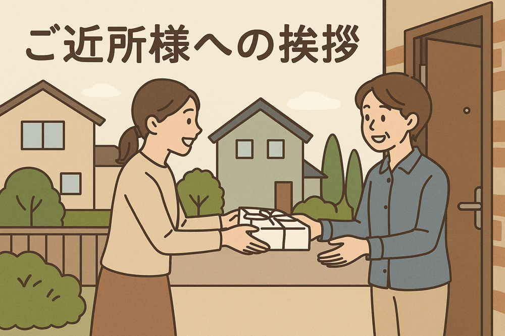 ご近所様への挨拶のタイミングの画像