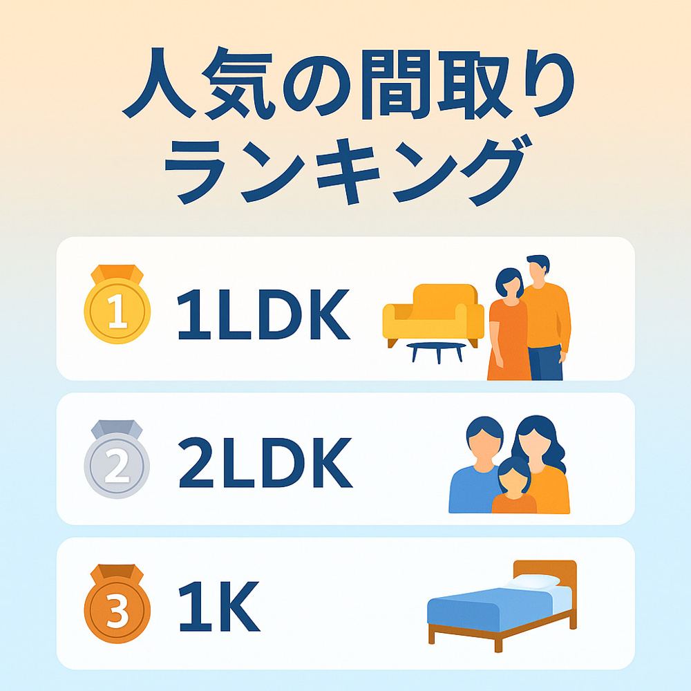「人気の間取りランキングをご紹介！」の画像