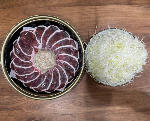 京都・福知山の名物、鳥名子の鴨すきを味わうの画像