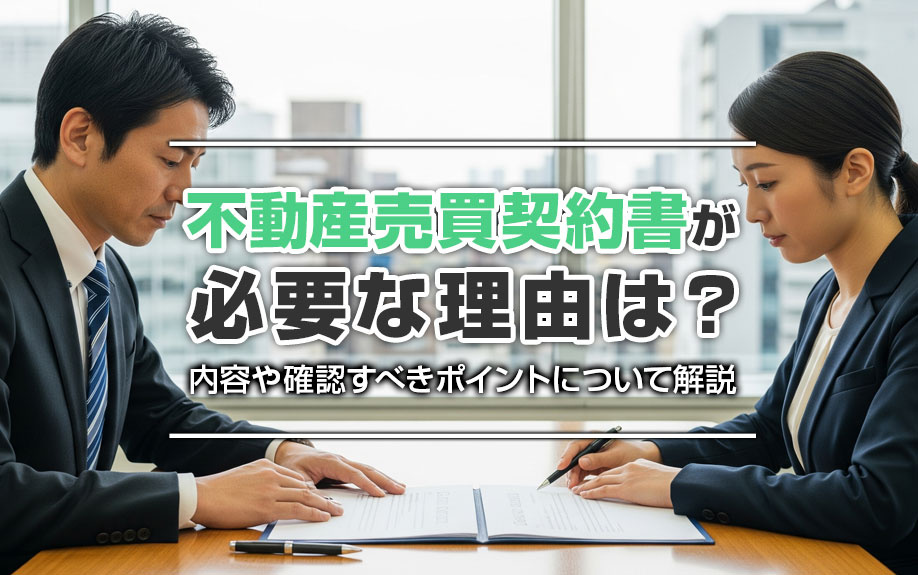 不動産売買契約書が必要な理由は？内容や確認すべきポイントについて解説