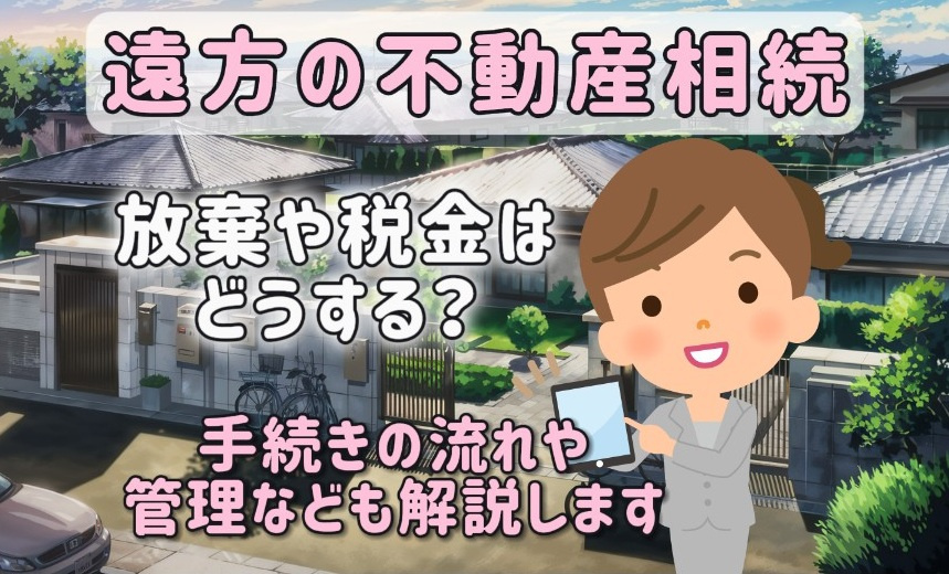 遠方の不動産相続で放棄や税金はどうする?管理や手続きの流れも解説の画像