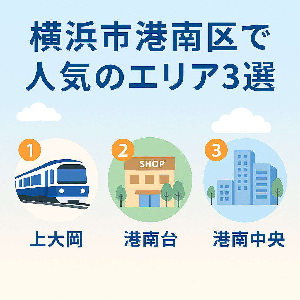 「株式会社エステートなごみがご紹介!横浜市港南区で人気のエリア3選」の画像