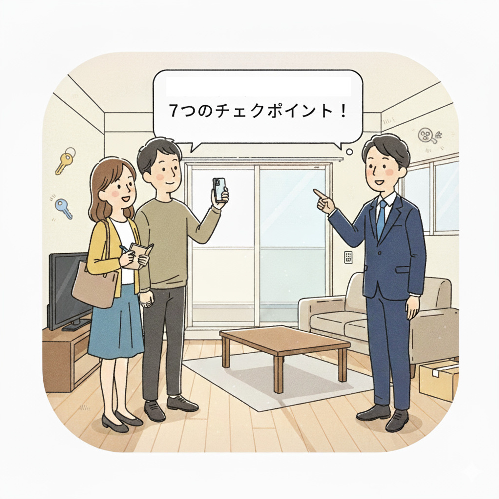 【富永不動産販売】賃貸のお部屋探し、内見時に見ておきたい7つのチェックポイント！の画像