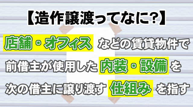 【造作譲渡ってなに？】仕組みと居抜き物件選びの基本を詳しく解説！の画像