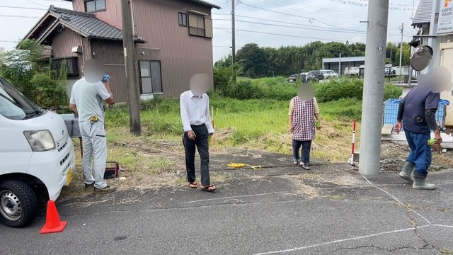 【津島市不動産売却】境界立会いの画像