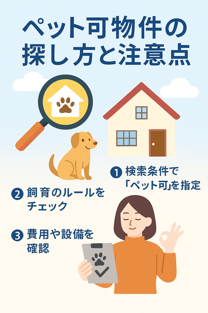 「株式会社エステートなごみが解説！ペット可物件の探し方と注意点」の画像