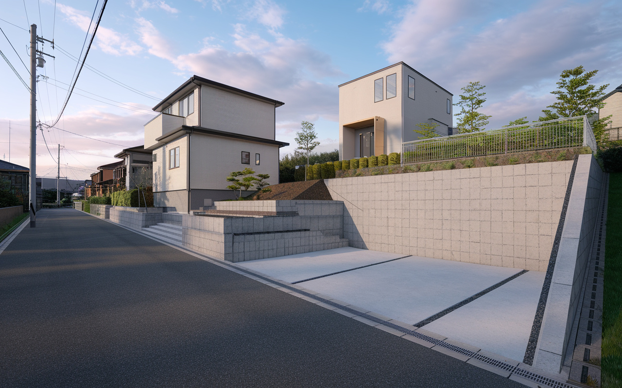 道路より低い土地で建築する際の注意点は？メリットやデメリットも知って安心の住まい選び【大東市・四條畷市で家を買うなら】の画像