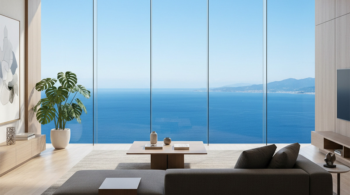 高級マンションから望むオーシャンビュー