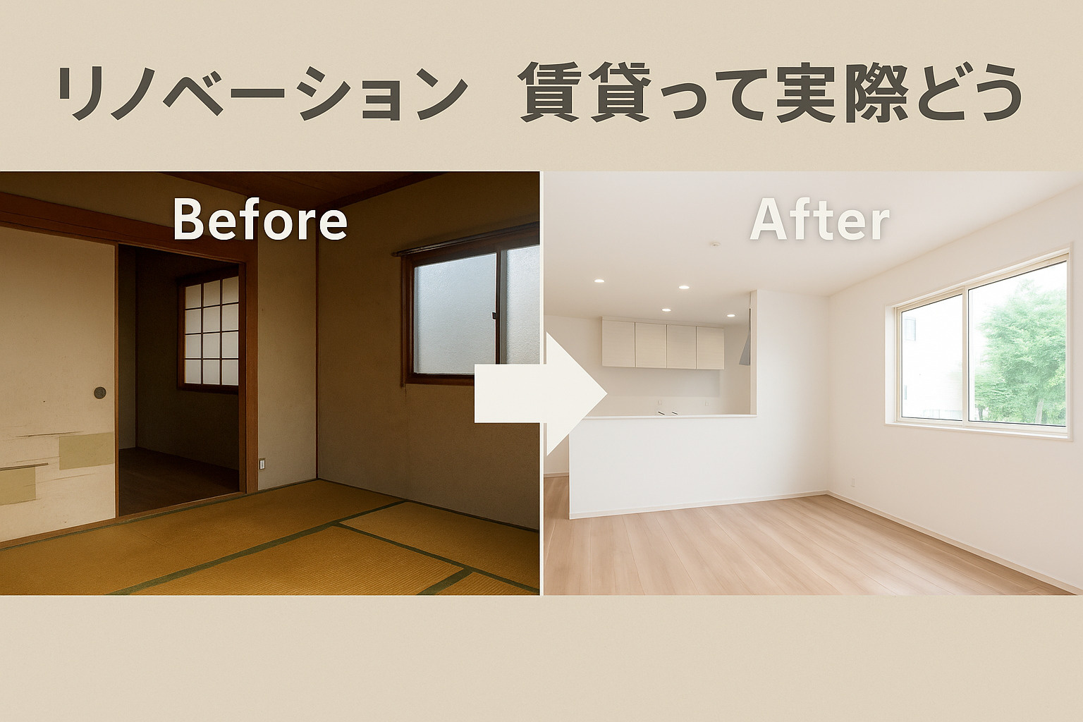 リノベーション賃貸って実際どう?宝塚で賃貸を探す方への画像