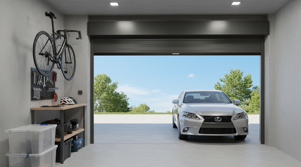 セキュリティも安心なビルトインガレージ