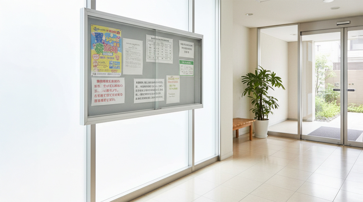 管理の行き届いたマンションのエントランス