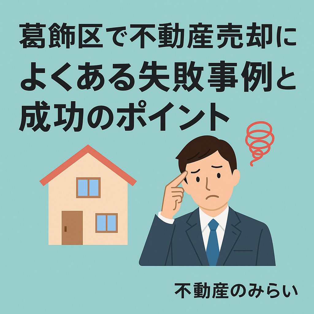【葛飾区版】不動産売却でよくある失敗事例と成功のポイント  〜相続・査定・広告戦略から学ぶ実例と対策〜の画像