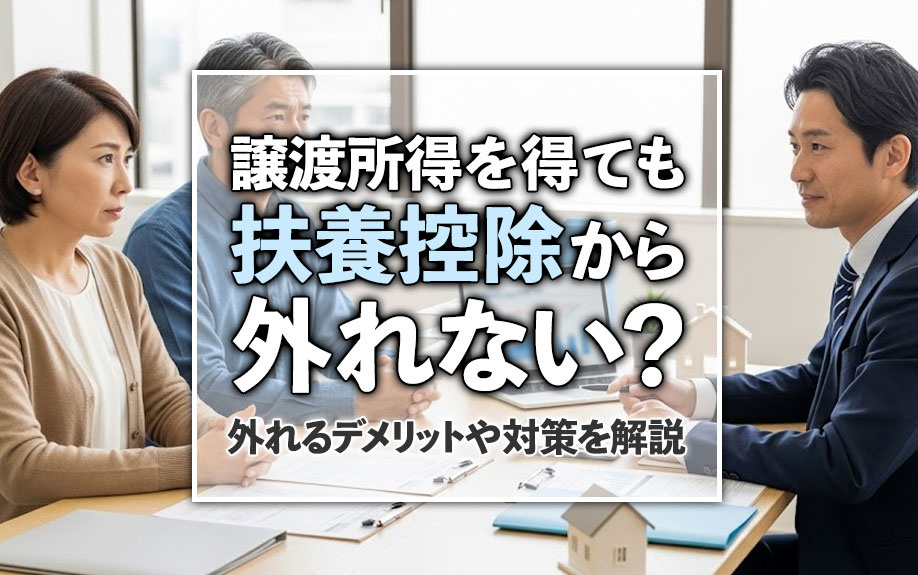 譲渡所得を得ても扶養控除から外れない？外れるデメリットや対策を解説の画像