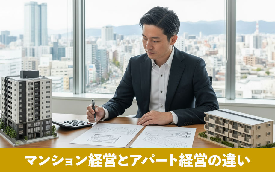 土地活用におけるマンション経営とアパート経営の違い