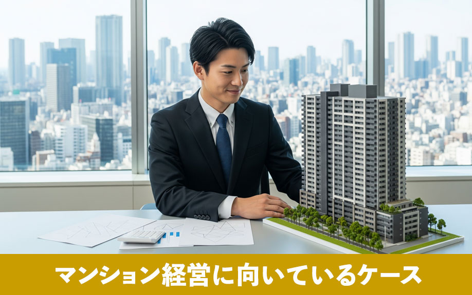 土地活用としてのマンション経営に向いているケース