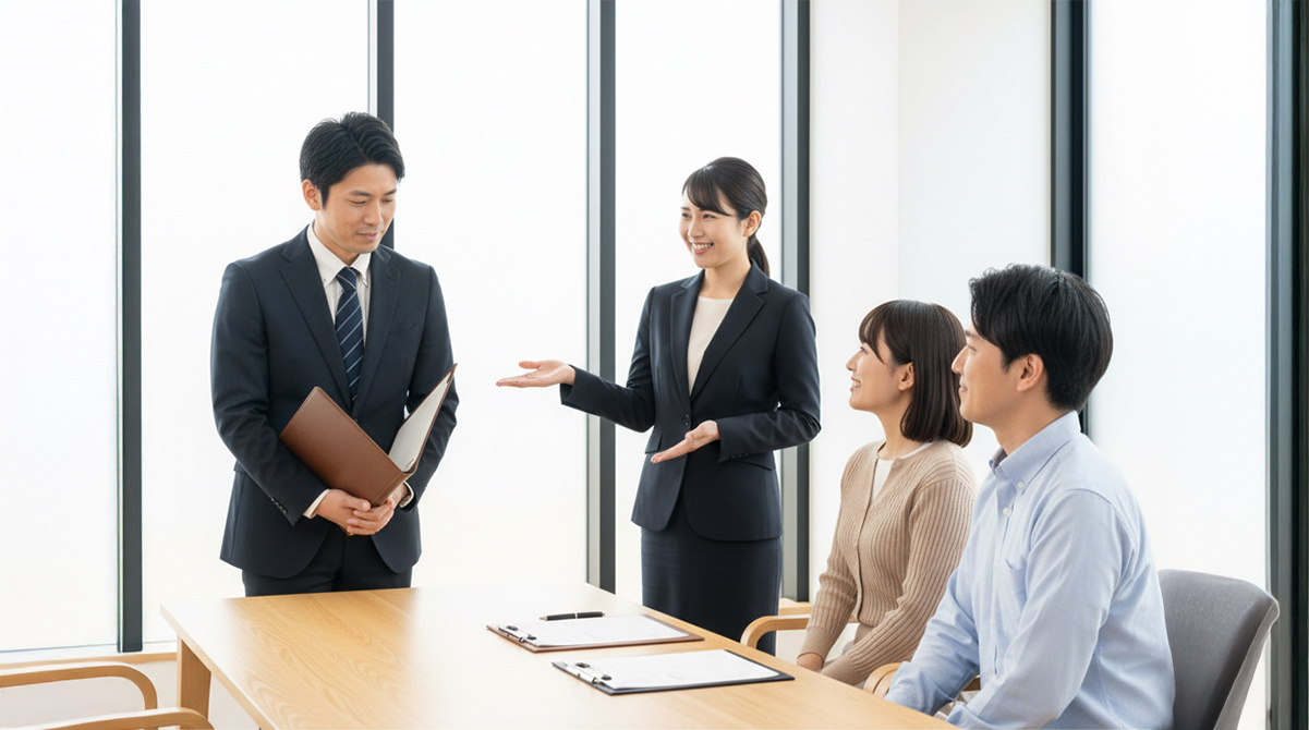 司法書士を紹介され安心する夫婦
