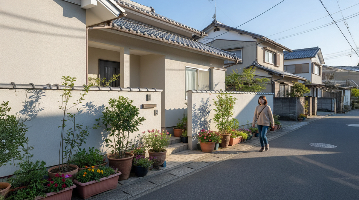 セットバックされ道路状になった土地
