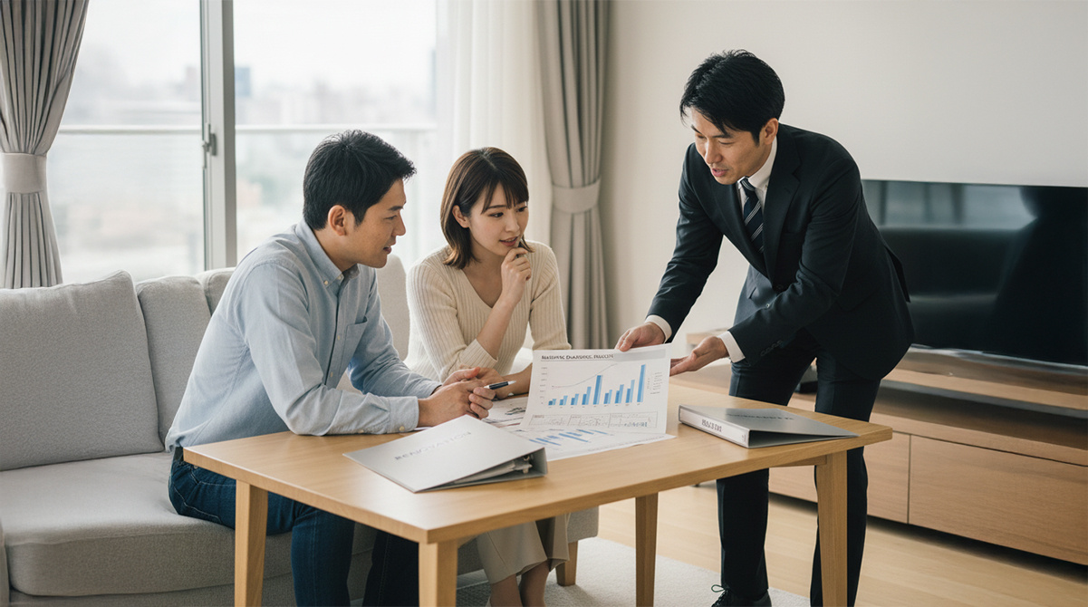 リノベーションか建て替えかプロに相談する夫婦