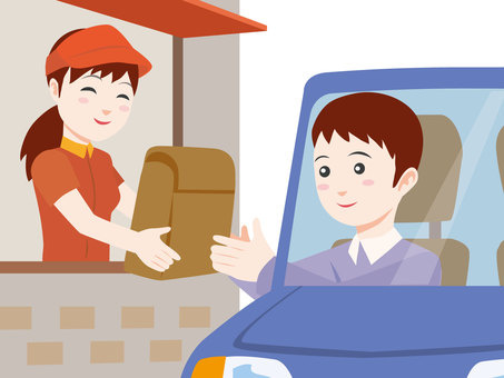 ドライブスルーの画像