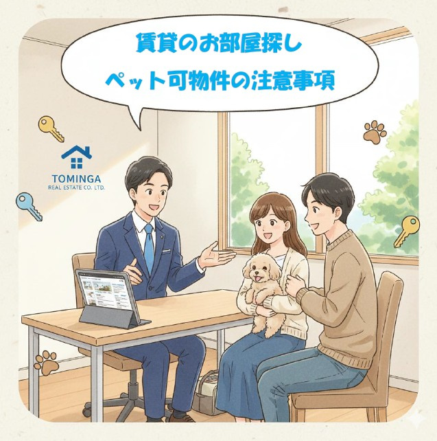 賃貸のお部屋探し、大切な家族（ペット）と暮らすための3つの注意点【富永不動産販売・富永が解説】の画像