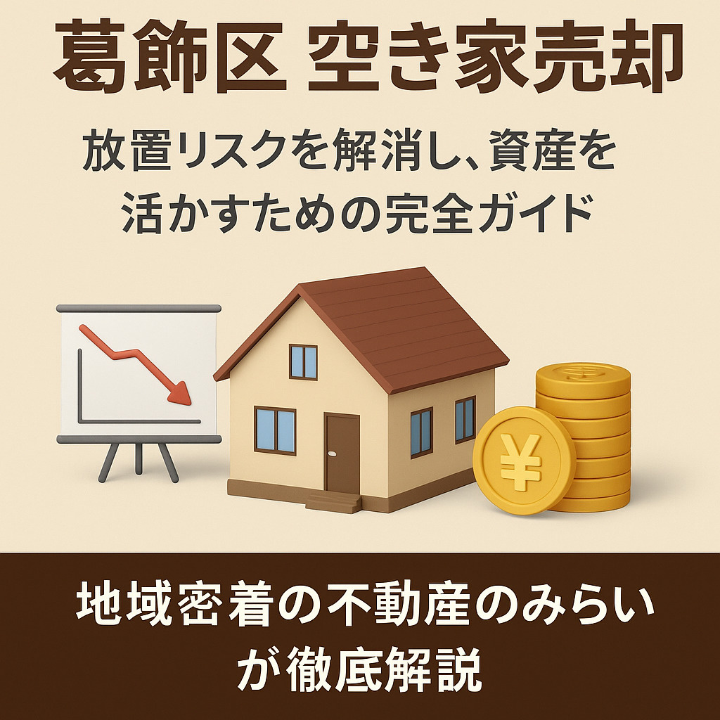 【葛飾区 空き家売却】放置リスクを解消し、資産を活かすための完全ガイド 〜地域密着の不動産のみらいが徹底解説〜の画像