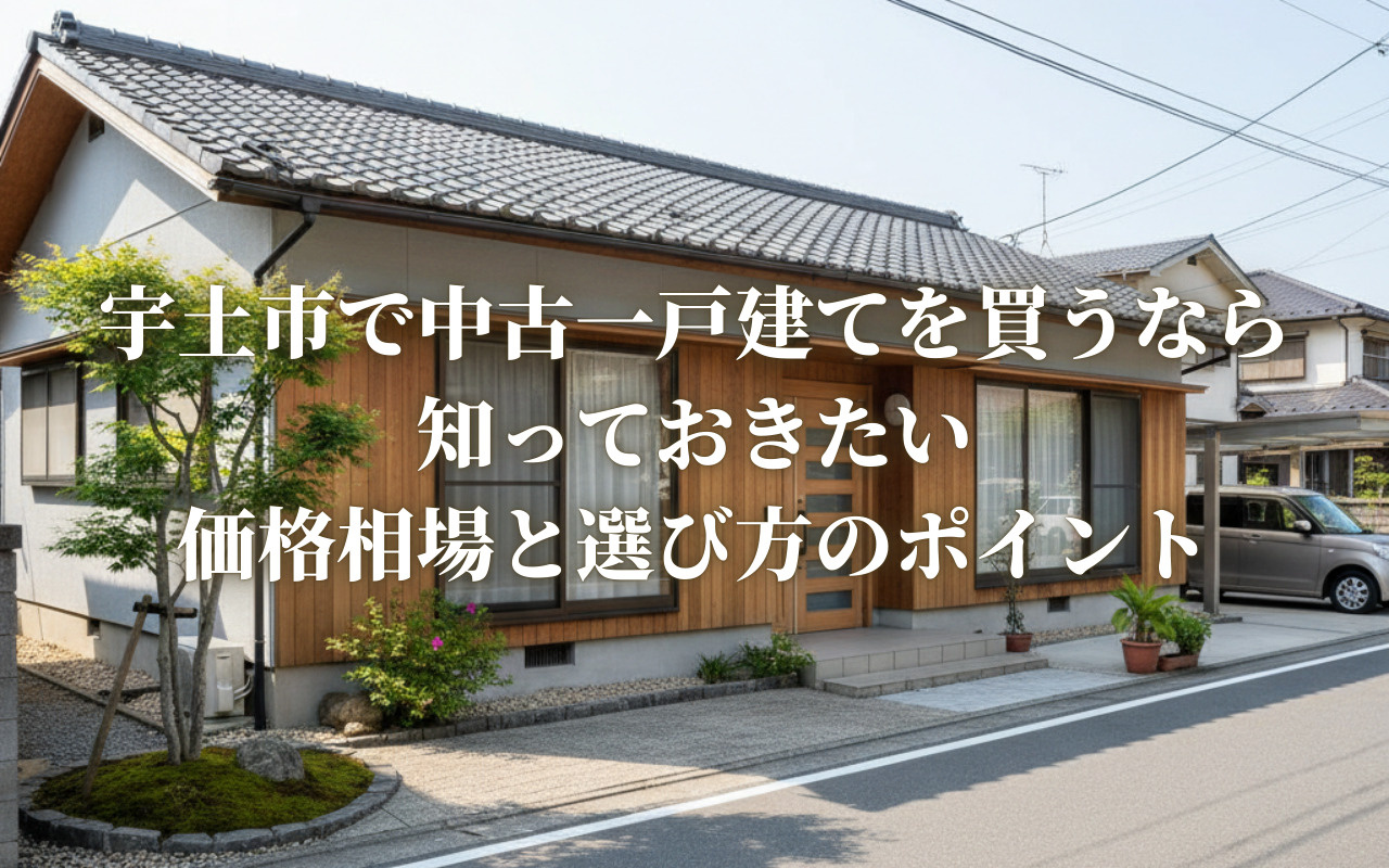 宇土市で中古一戸建てを買うなら知っておきたい価格相場と選び方のポイントの画像
