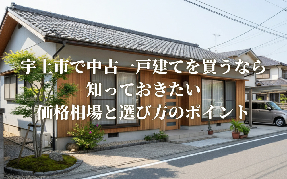宇土市で中古一戸建てを買うなら知っておきたい価格相場と選び方のポイントの画像