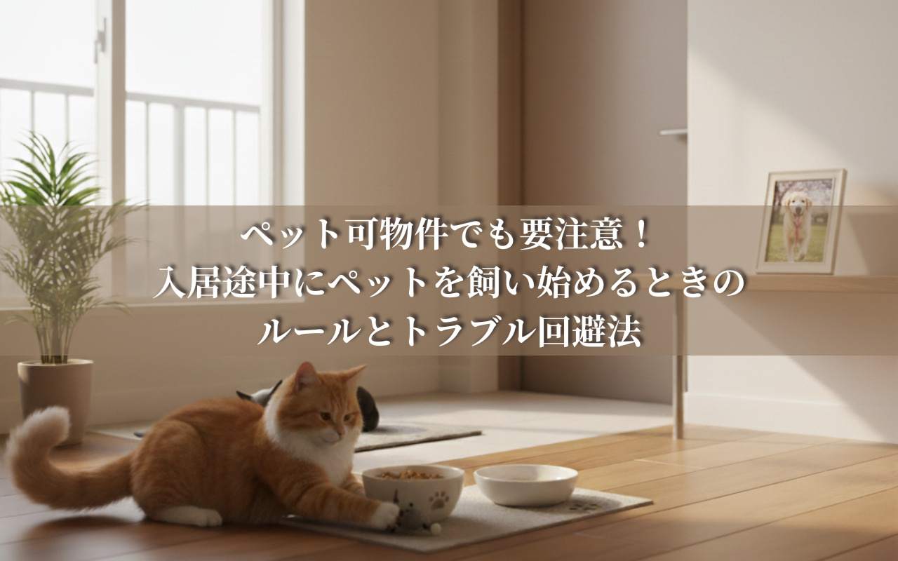 ペット可物件でも要注意！入居途中にペットを飼い始めるときのルールとトラブル回避法の画像