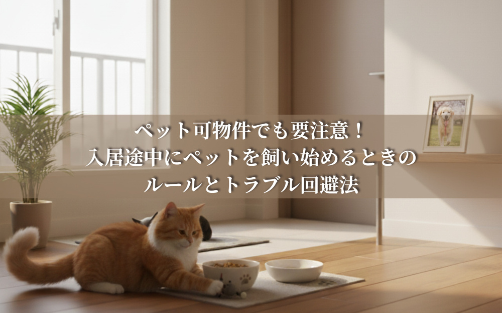 ペット可物件でも要注意！入居途中にペットを飼い始めるときのルールとトラブル回避法の画像