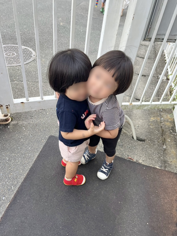 保育園の帰り道の画像