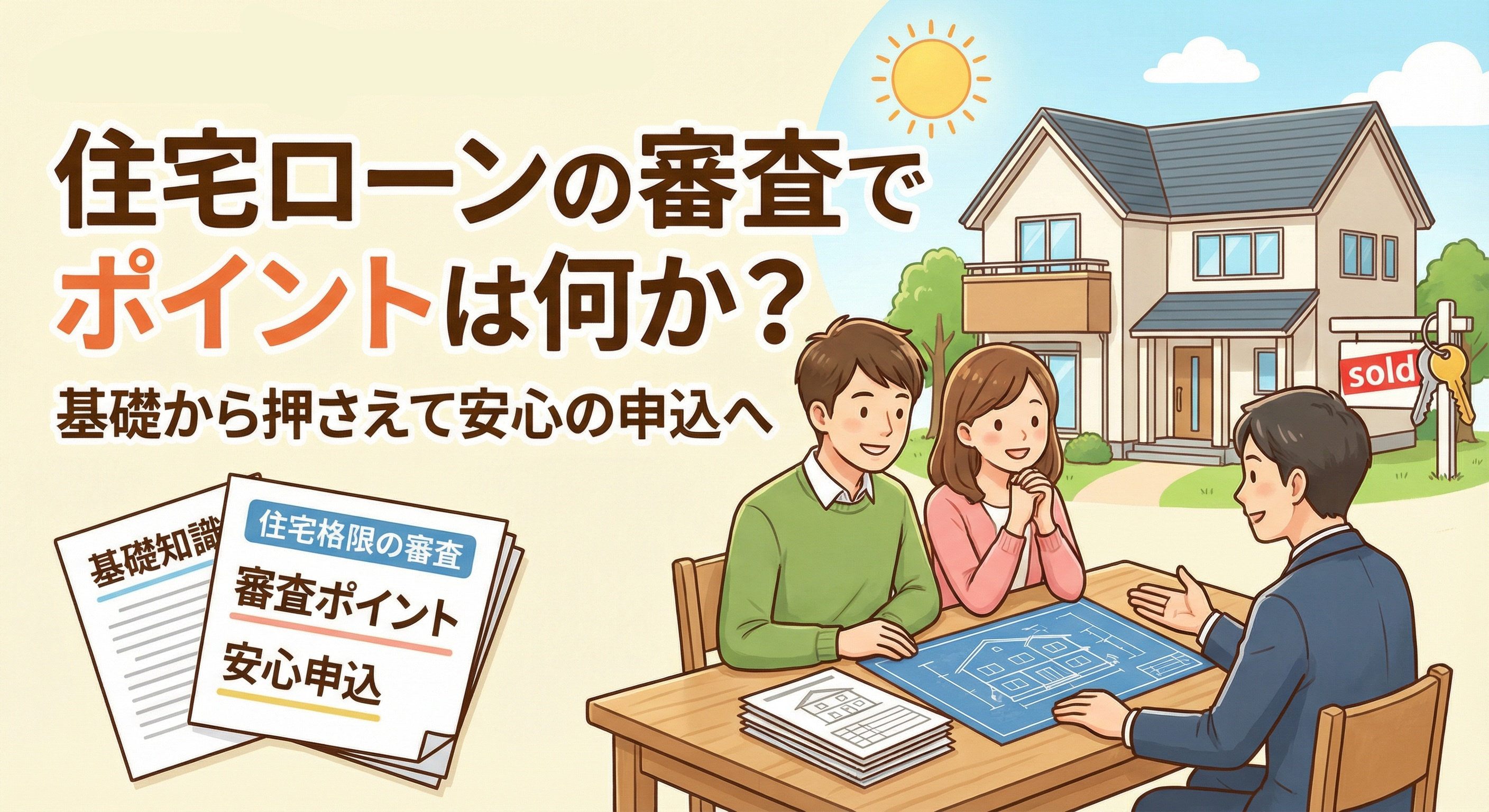 住宅ローンの審査でポイントは何か？基礎から押さえて安心の申込への画像