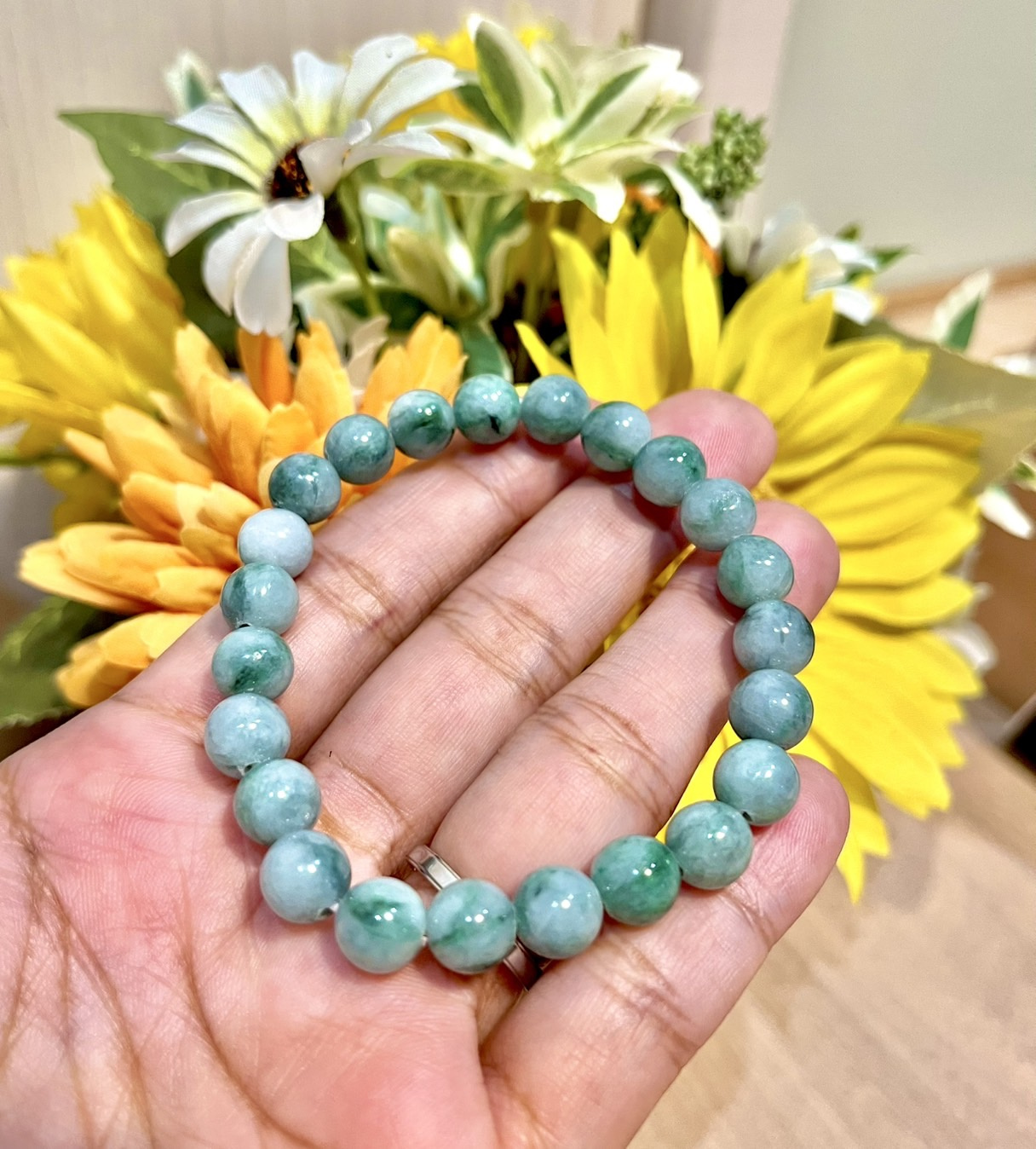 翡翠のブレスレットを買いました(^^♪の画像