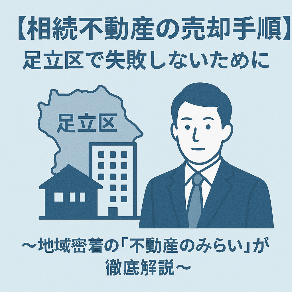 【相続不動産の売却手順】足立区で失敗しないために 〜地域密着の「不動産のみらい」が徹底解説〜の画像