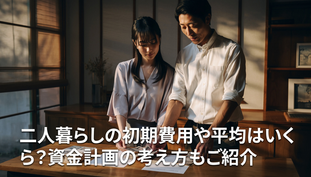 二人暮らしの初期費用や平均はいくら？資金計画の考え方もご紹介の画像