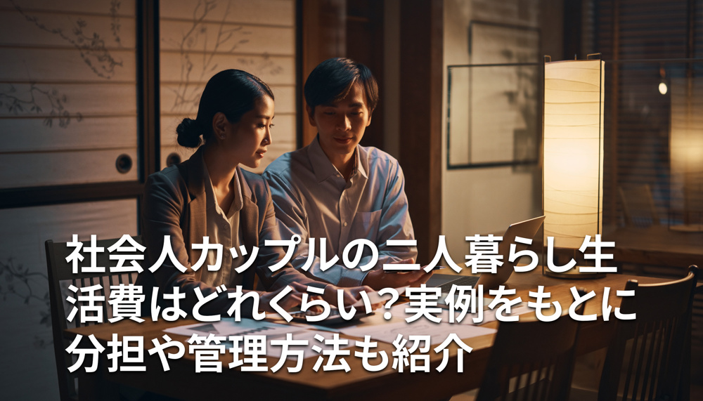社会人カップルの二人暮らし生活費はどれくらい？実例をもとに分担や管理方法も紹介の画像