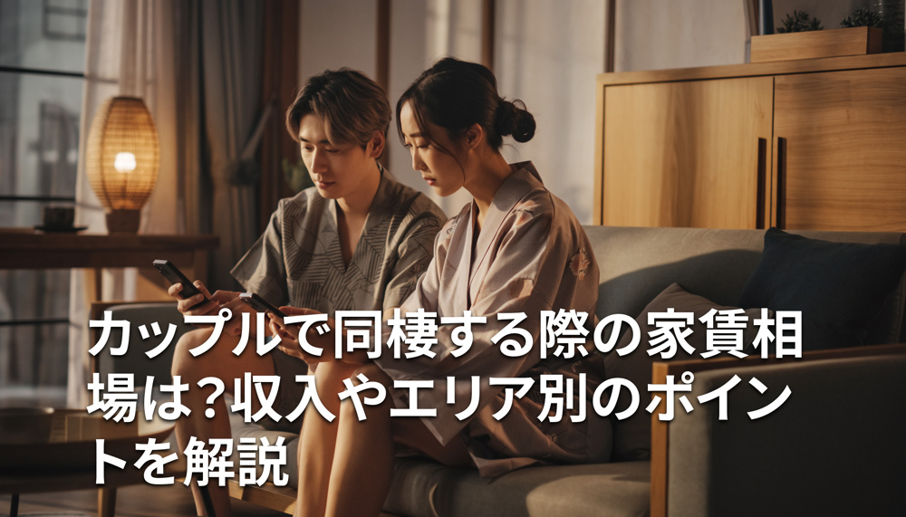 カップルで同棲する際の家賃相場は？収入やエリア別のポイントを解説の画像