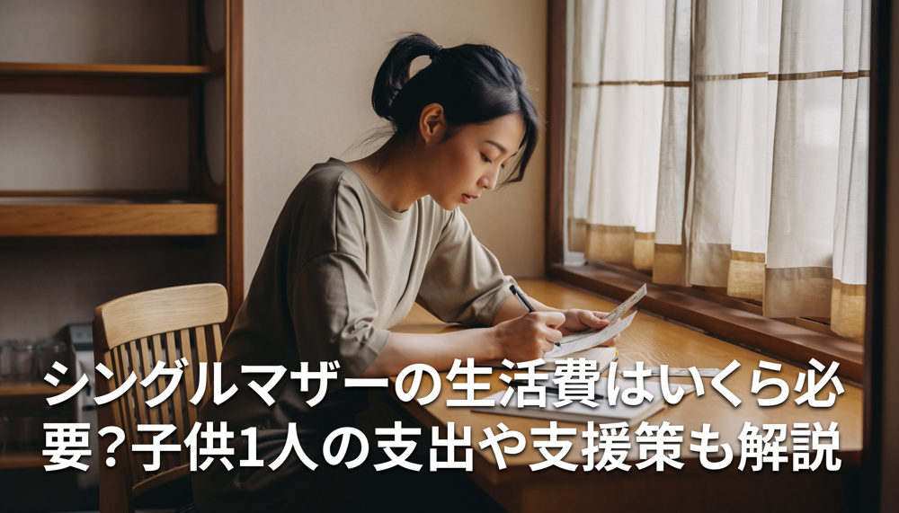 シングルマザーの生活費はいくら必要？子供1人の支出や支援策も解説の画像