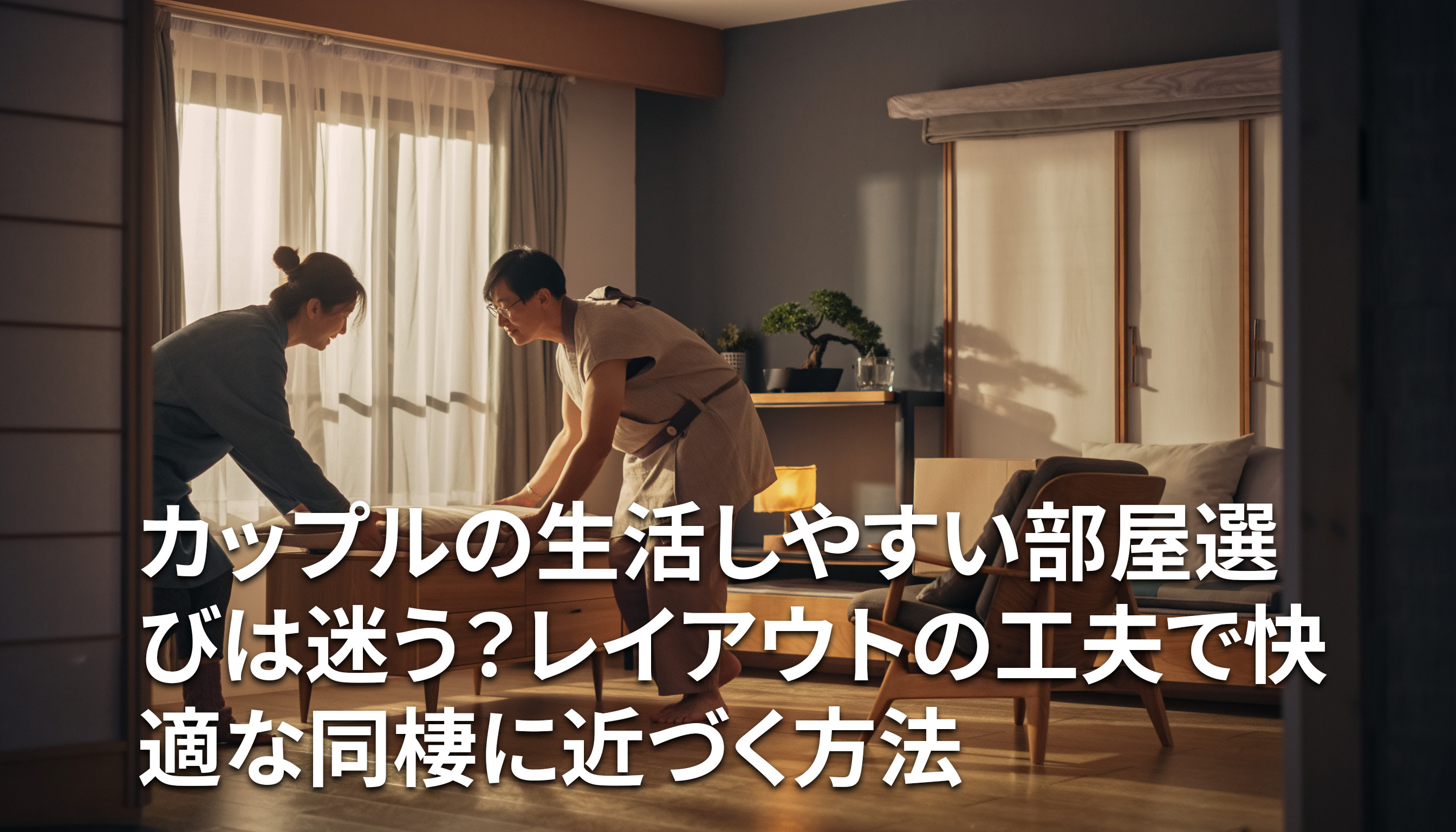 カップルの生活しやすい部屋選びは迷う？レイアウトの工夫で快適な同棲に近づく方法の画像