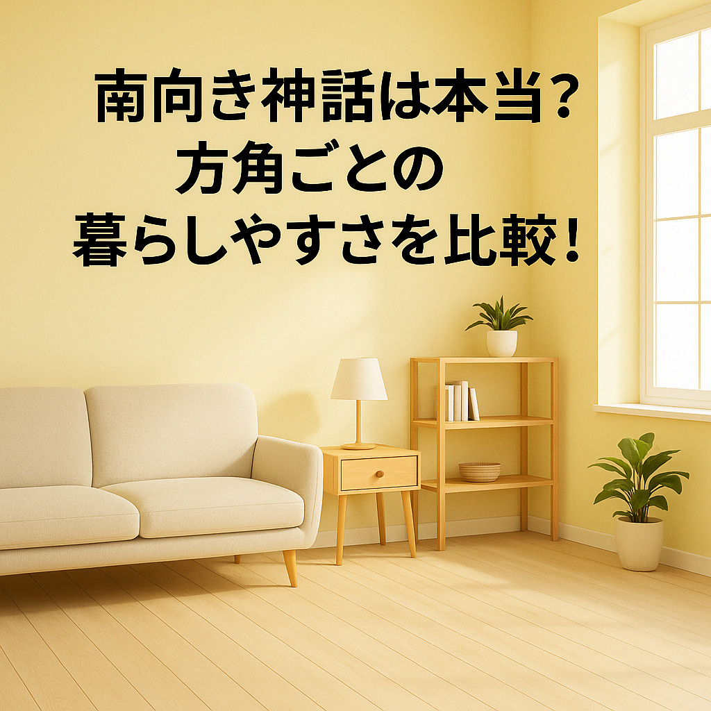 南向き神話は本当？方角ごとの暮らしやすさを比較！の画像