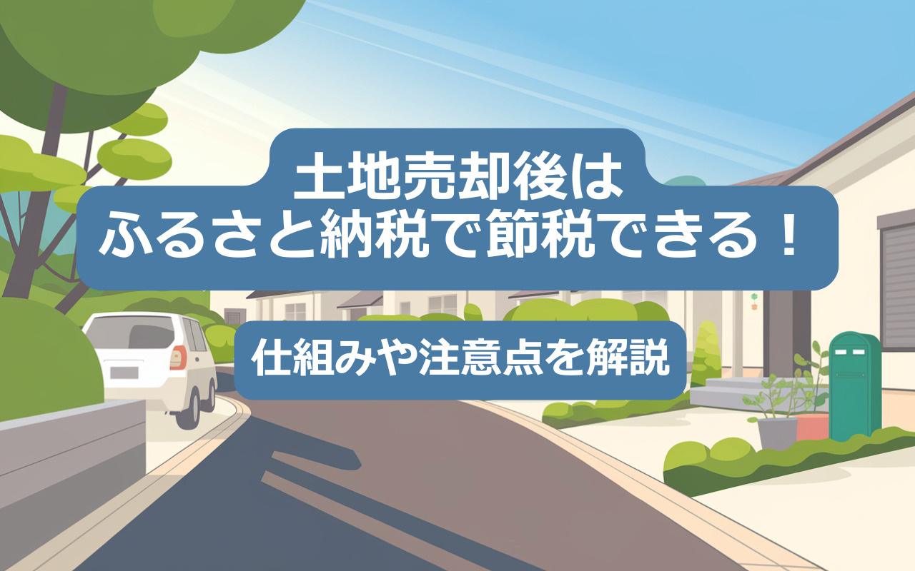 【2025年】土地売却後はふるさと納税で節税できる！仕組みや注意点を解説の画像