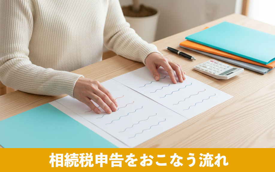 自分で相続税申告をおこなう流れについて