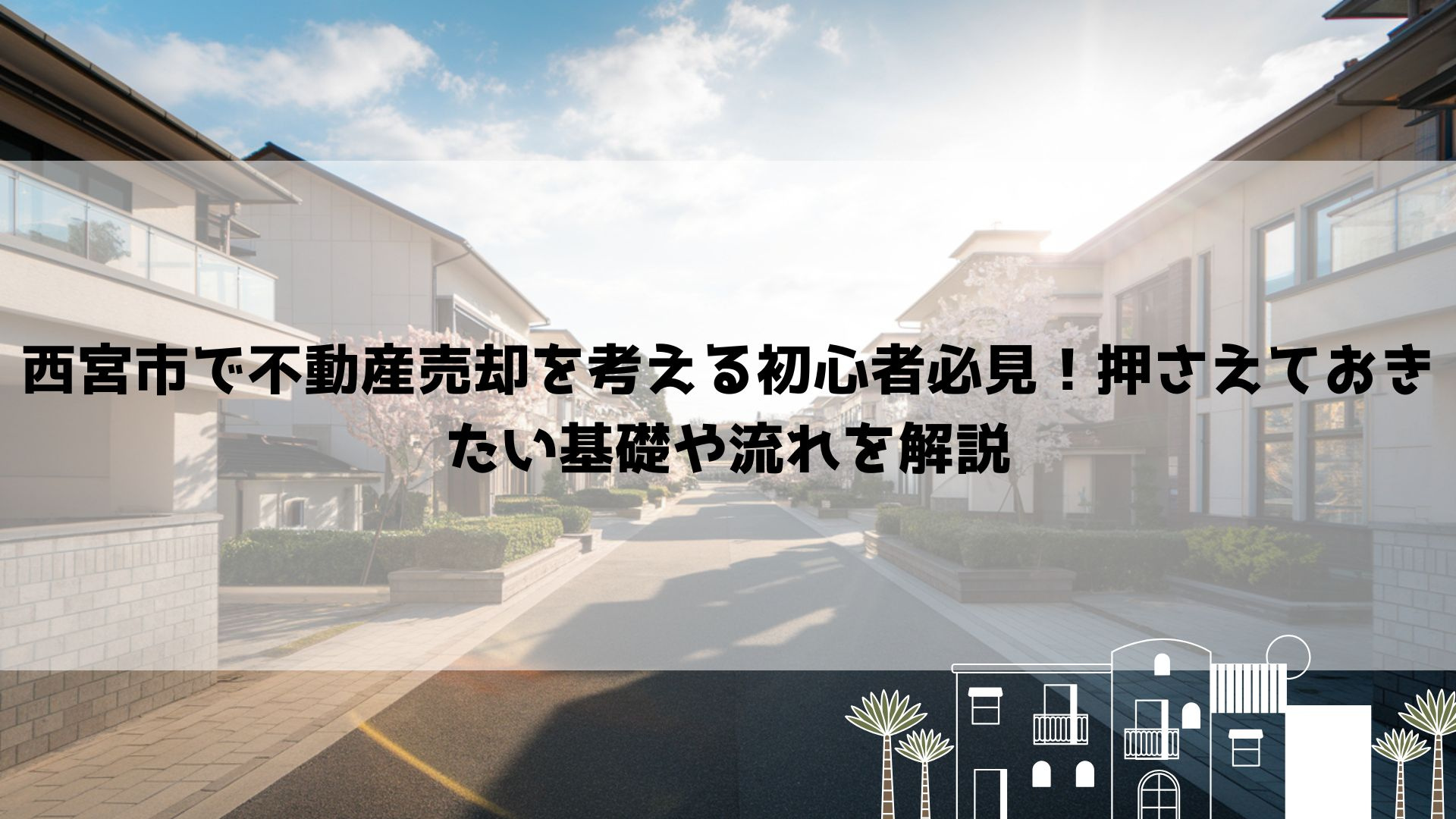 西宮市で不動産売却を考える初心者必見！押さえておきたい基礎や流れを解説の画像