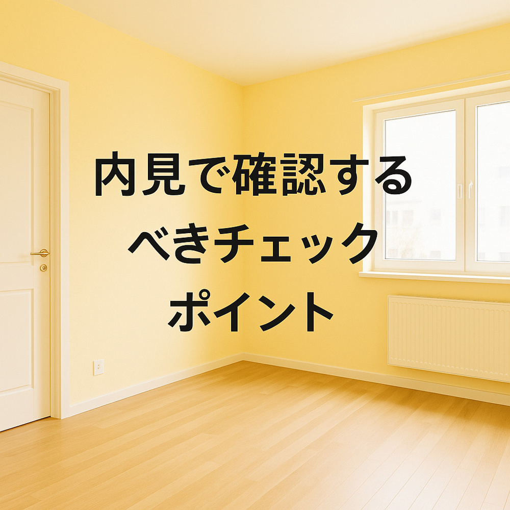 内見で確認するべきチェックポイント～名古屋　My賃貸～の画像