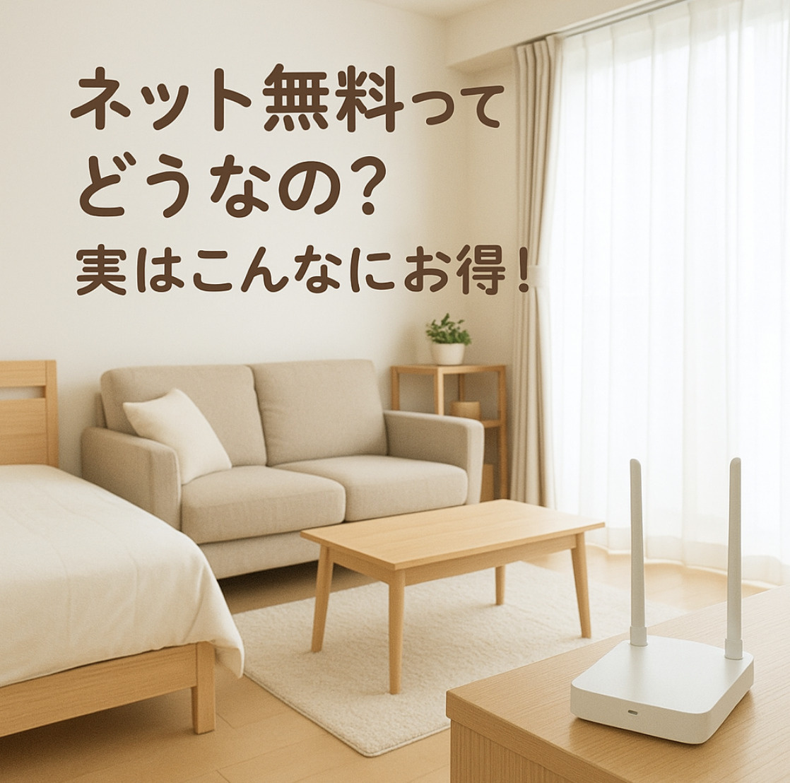 「ネット無料の賃貸、知っておきたいメリット」~名古屋 My賃貸~の画像