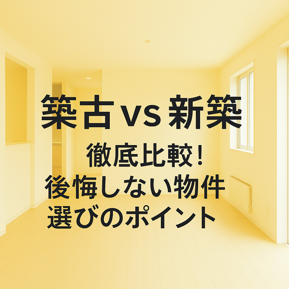築古vs新築 徹底比較！後悔しない物件選びのポイント～名古屋My賃貸～の画像