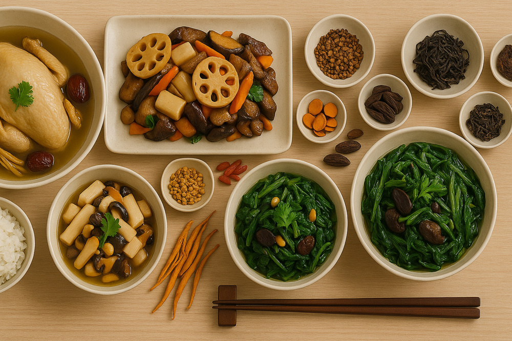 日本で作れる10月の朝の薬膳料理（簡単レシピ集）の画像