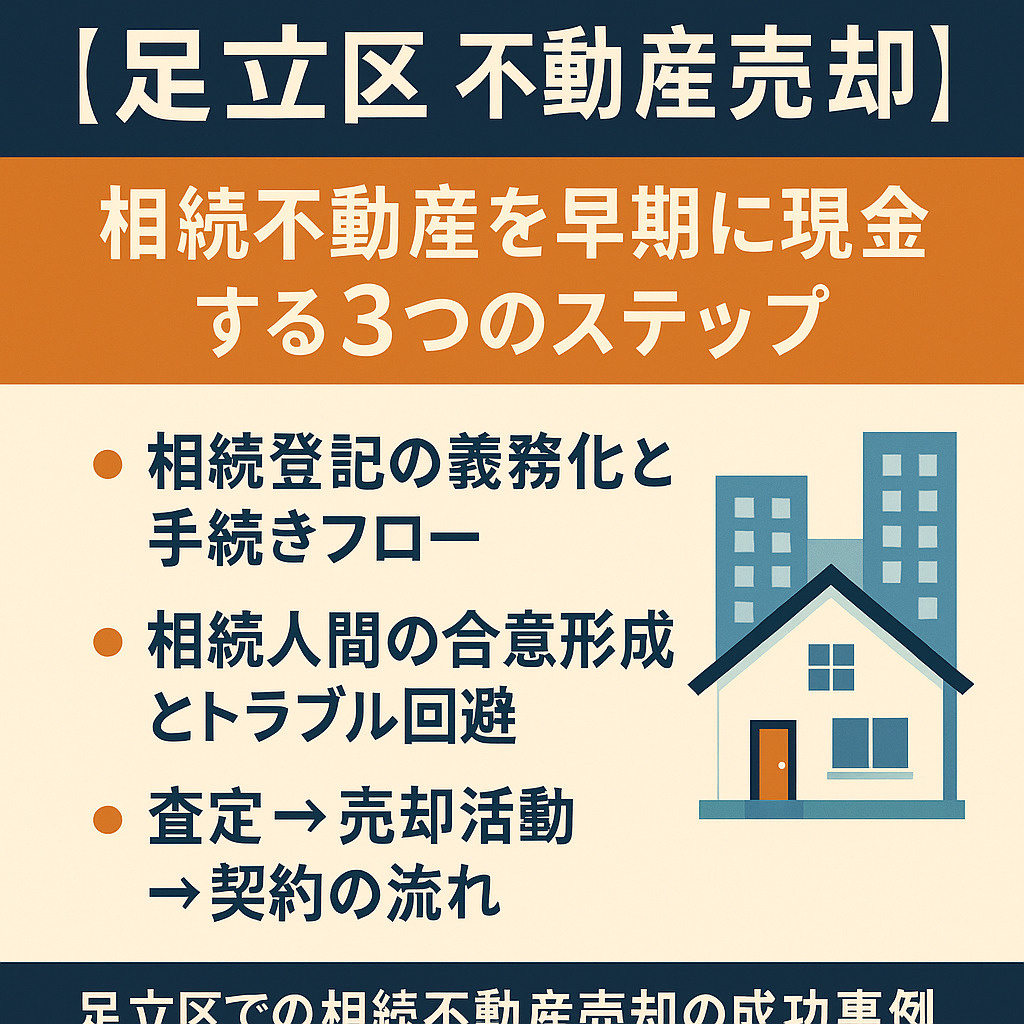 【足立区 中古マンション売却】築年数が古くても高く売るための実践テクニックの画像